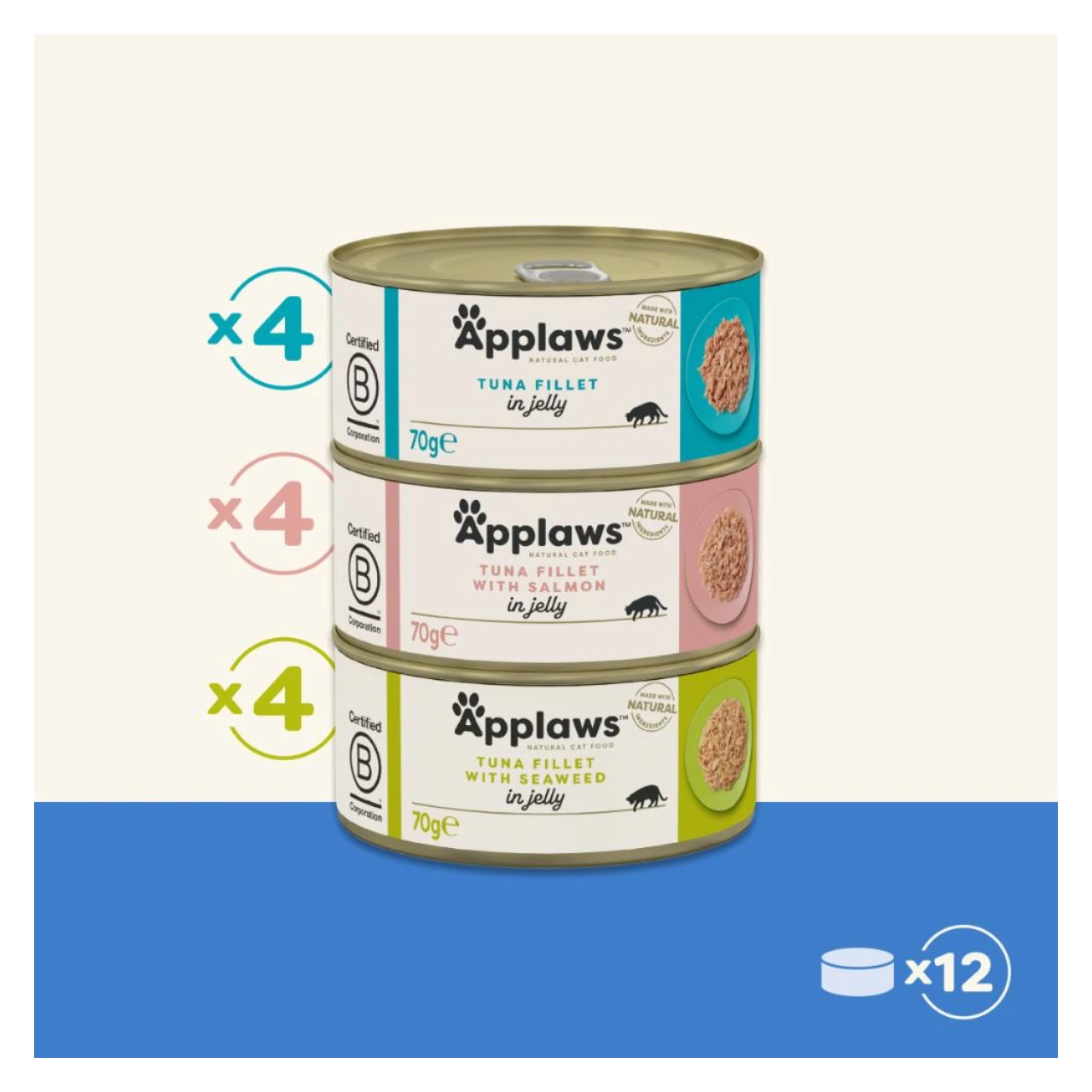 Applaws Killing Mix vådfoder i gele 6 x 70 g